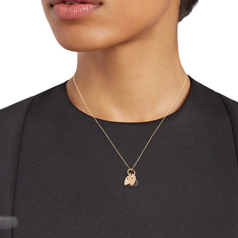 GINETTE NY
Angele 18K Rose Gold 3 Mini Heart Charms 17” Necklace - Picture 2 of 15